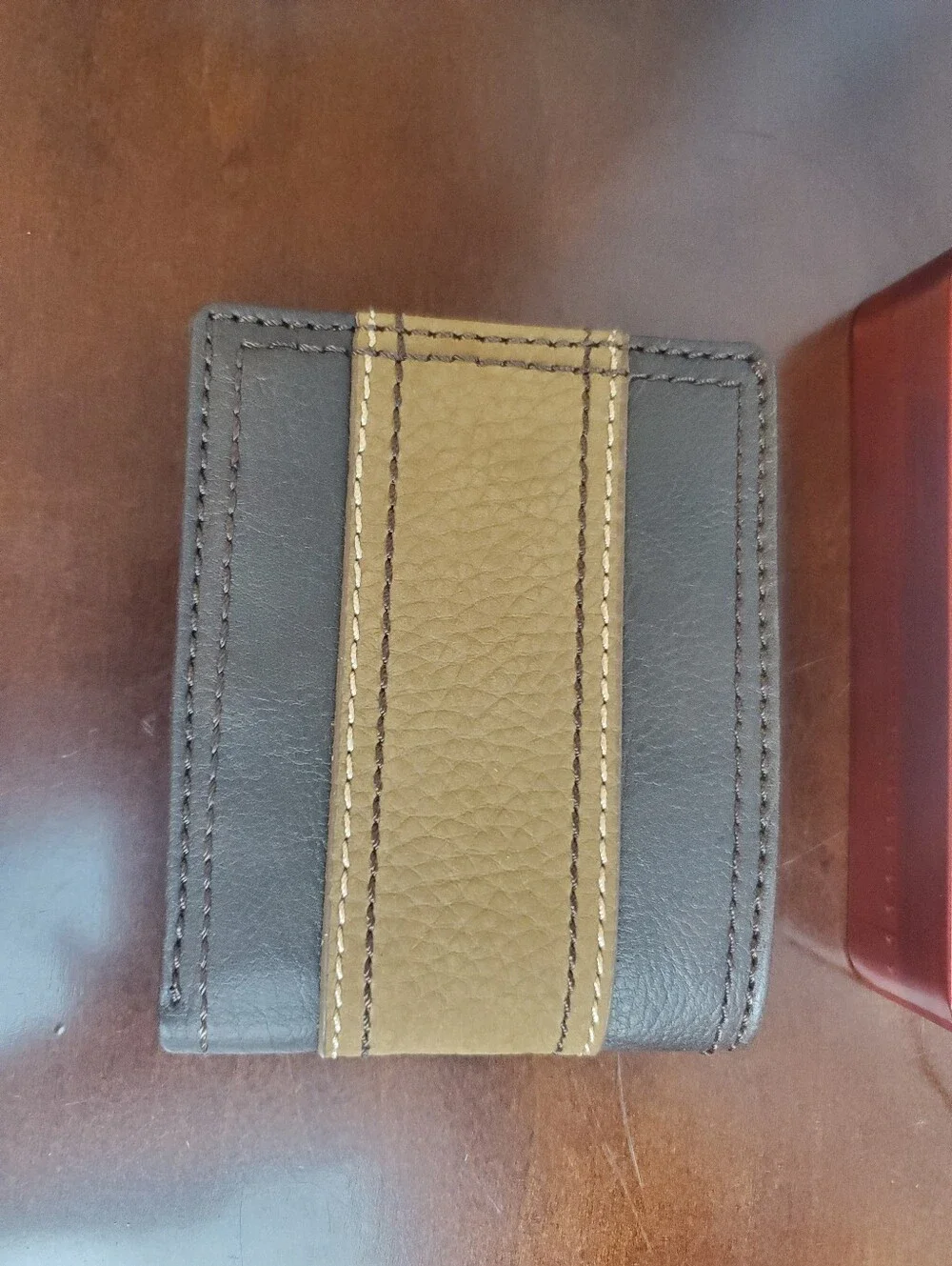 Vintage Levi's Men's Tan And Black Bi-fold Wallet NIB